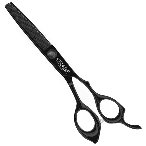 Professional Hair Thinning Shears Cutting Teeth Scissors,Sirabe 6.5" Barber Blending Texturizing Shears Razor Edge Haircut Scissor for Women Men, Japanese Stainless Steel for Home Salon Hairdressing