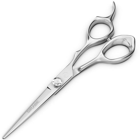 Hair Cutting Scissors, Sirabe 6.5" Professional Hair Scissors Right Hand Razor Edge Barber Shears Trimming Haircut Scissors for Men and Women, Japanese Stainless Steel for Home Salon Hairdressing
