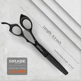 Professional Hair Thinning Shears Cutting Teeth Scissors,Sirabe 6.5" Barber Blending Texturizing Shears Razor Edge Haircut Scissor for Women Men, Japanese Stainless Steel for Home Salon Hairdressing