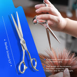 Professional Hair Cutting Scissors, 6.5" Sirabe Extremely Sharp Blades, Barber Hair Scissors Professional, Hair Shears Haircut Scissors for Home Salon Hairdressing, Men and Women