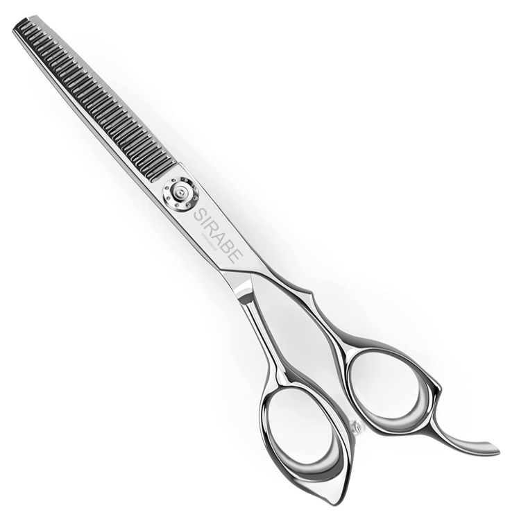 Professional Hair Thinning Shears Cutting Teeth Scissors Sirabe 6.5 Barber Blending Texturizing Shears Razor Edge Haircut Scissor for Women Men